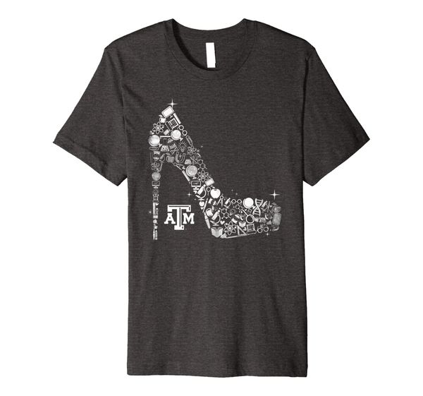 

texas am aggies teacher things inside heel premium t-shirt, White;black