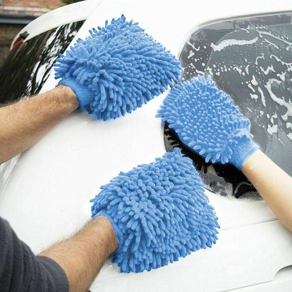 

towel cotton car wash gloves noodle mithick ultra soft washing cleaning sponge for glassshock absorbers wheels