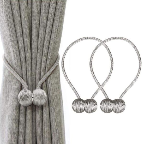 Outra decoração de casa 2pcs Creative Magnetic Curtain Tiebacks Clipes LIGADA NACADA PROBLEMAS DE FUFULHAS DE FUFULAS