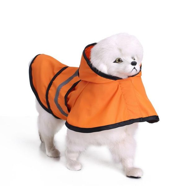 

dog apparel small big large raincoat rainsuit waterproof dogs cat pet hoodie poncho jacket coat flourescent golden retriever clothes
