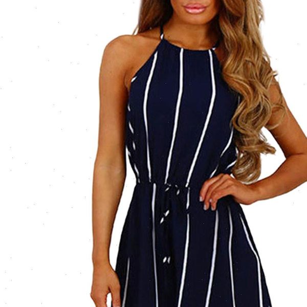 

women jumpsuits summer playsuits stripe printing off shoulder sleeveless rompers jumpsuit playsuit casual striped clothing, Black;white