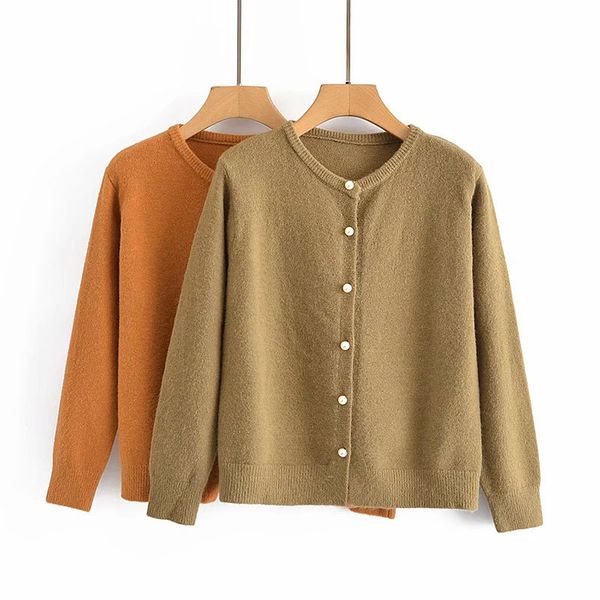 

women's sweaters female knitting cardigan, spring fashion za, korean, long sleeve loose, solid color buttons, casual, chic urban fashio, White;black