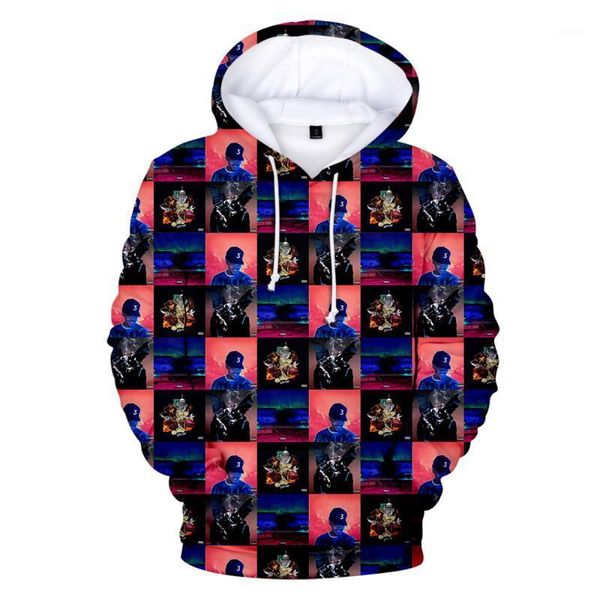 

men's hoodies & sweatshirts aikooki 3d chance the rapper men casual fashion sweatshirt women hip hop harajuku hoodie boys children clot, Black