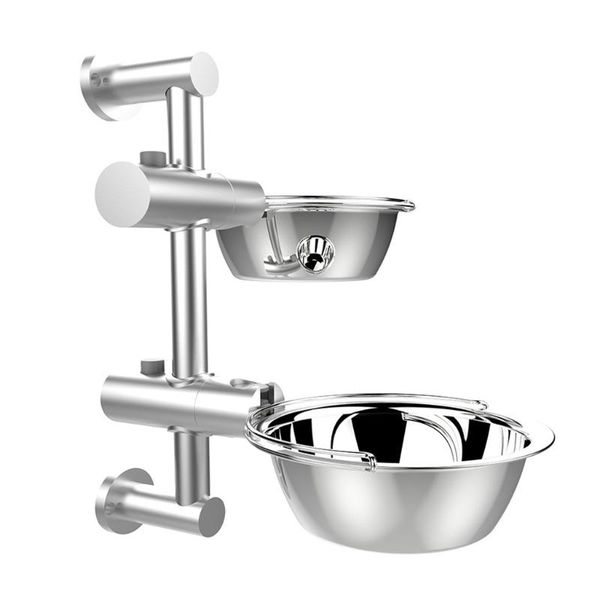 

pet adjustable aluminum alloy lifting bowl dog feeder nonslip dispenser cat bowls & feeders
