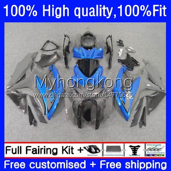 Spritzgussform für Suzuki GSXR750 GSXR600 750CC 2008 2009 2010 Karosserie 22No.87 Graublau GSX-R600 GSXR 750 600 CC 08-10 GSXR-600 600CC K8 GSXR-750 08 09 10 OEM-Verkleidungsset