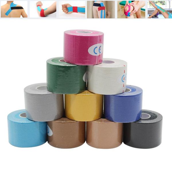 

athletic wrap tape self adhesive elastic elasast sports protector knee finger ankle palm shoulder kinesiology accessories