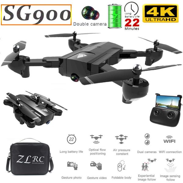 

mini drone with camera 4k 22mins flight time optical flow positioning gesture po video image follow rc quadcopter drones