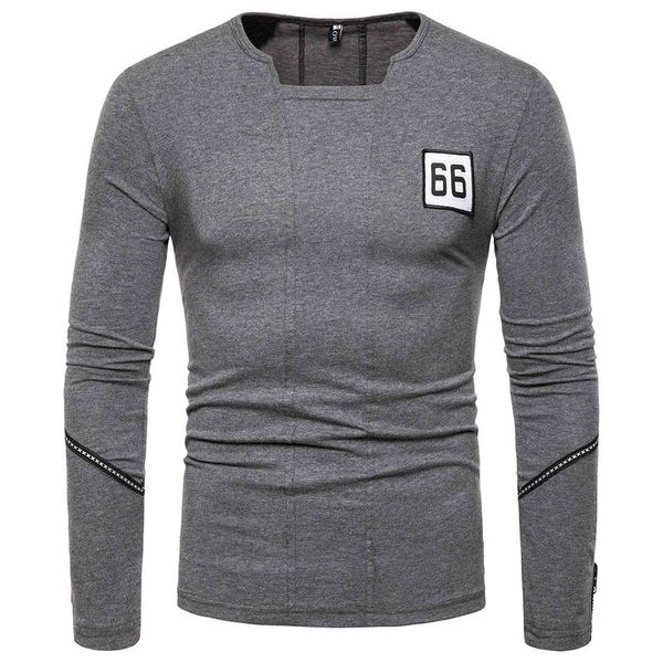

men's t-shirts tshirt of autumn t-shirt in long sleeves t-shirts, White;black