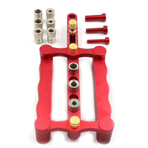 

professional hand tool sets pocket hole doweling jig kit self centering drill guide puncher scriber marker wood drilling