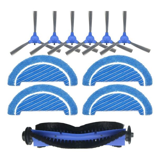 

vacuum cleaners 11 pcs parts replacement for conga 1090 robot cleaner accessories kit main brush side mop cloth