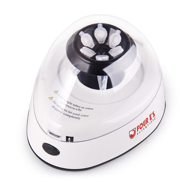 

lab supplies mini centrifuge with 2 interchangeable rotors, circular rotor for 0.2/0.5/1.5/2ml tube capacity, strip 0.2ml