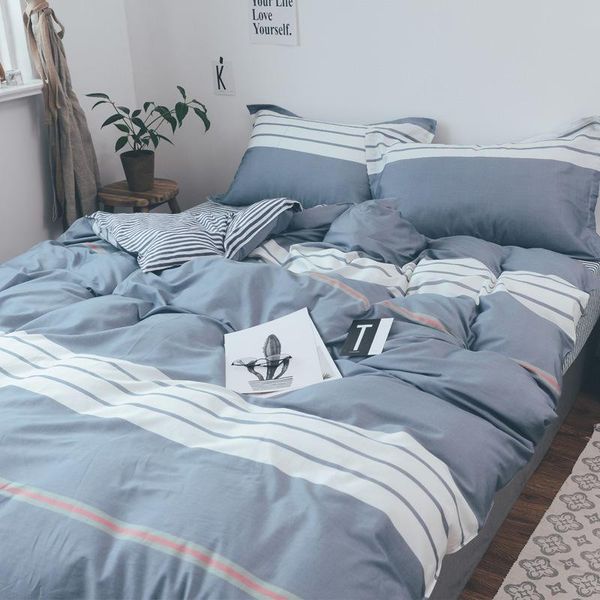 

bedding sets four-piece cotton set, full quilt cover, single twill printed double bed, 4