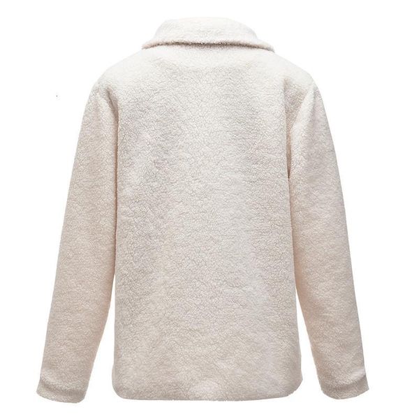 

fashion women's faux fur autumn warm winter plush teddy coat female simple plus size solid coats an1292, Black;brown