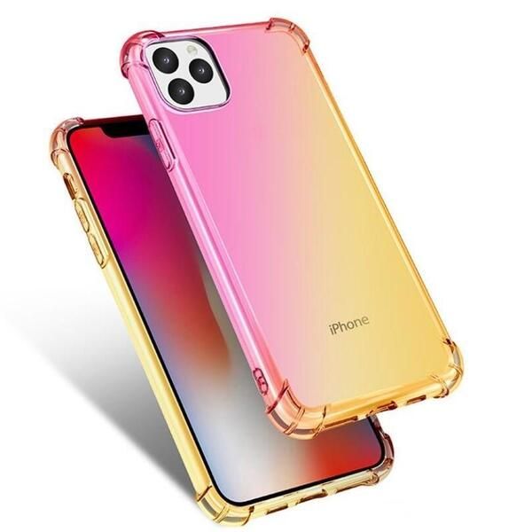 Colori sfumati Airbag antiurto Custodie trasparenti per iPhone 12 Mini 11 Pro Max XS 8 7Plus 6S Cover posteriore protettiva