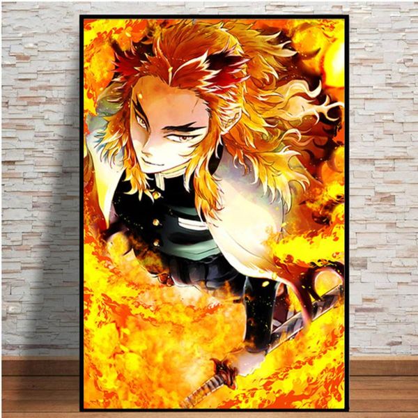 

diamond painting 5d full demon slayer kimetsu no yaiba anime manga printedicons embroidery home decoration