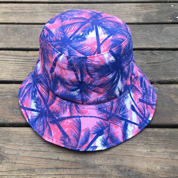 

women cute print bucket hat summer fisherman cap wide rim flat sun floral sunmmer travel brim hats, Blue;gray