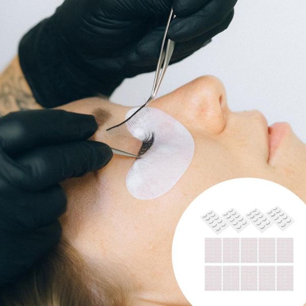 

pairs makeup practice false eyelash with 10 sheets eyelashes position sticker