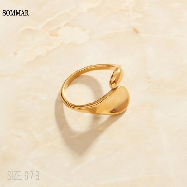 

cluster rings sommar sale gold filled size 6 7 8 wedding ring for female alien personality cold wind jewelry on the neck jewellery, Golden;silver