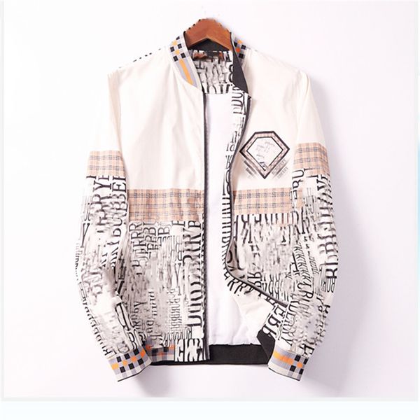 

2021 jacket fashion pattern mens jackets letter printing patchwork sunscreen thin coat windbreake men women spring autumn outerwear high qua, Black;brown