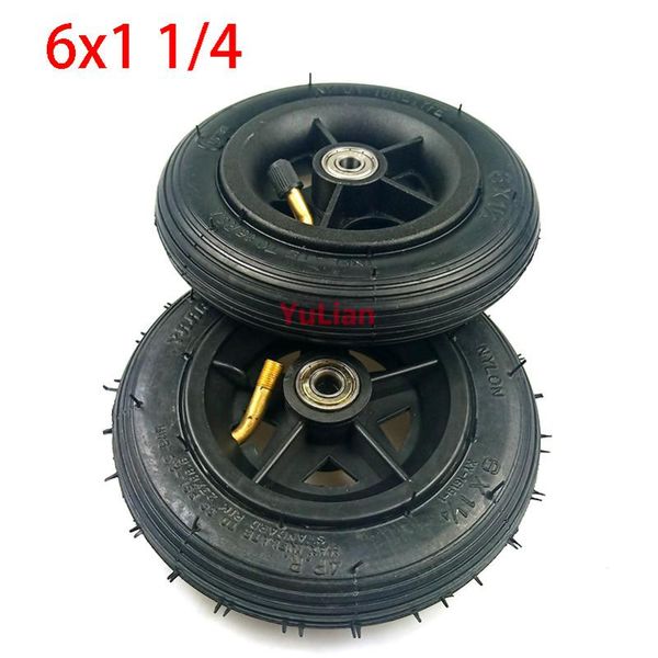 

motorcycle wheels & tires 6 inch pneumatic tire scooter inflation wheel with hub inner tube electric e-bike 150mm 6x1 1/4