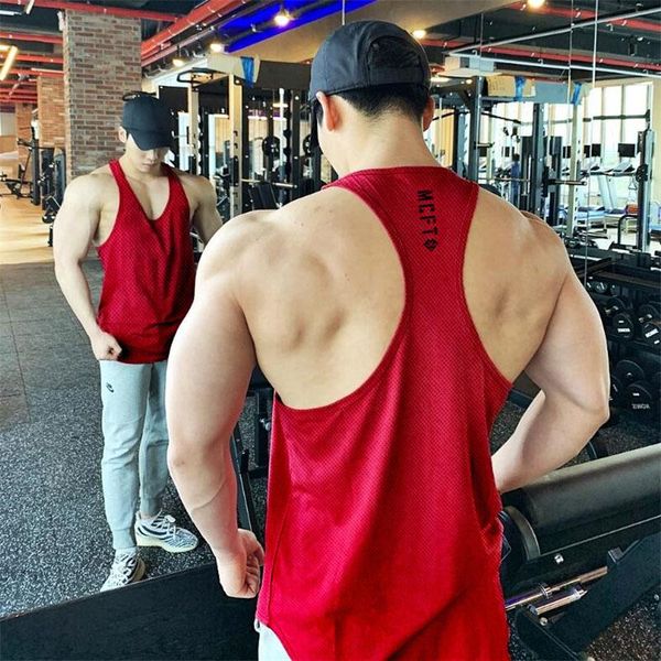 

running jerseys vest gym tank men fitness clothing mens bodybuilding stringer tanksummer sports male sleeveless shirt, Black;blue