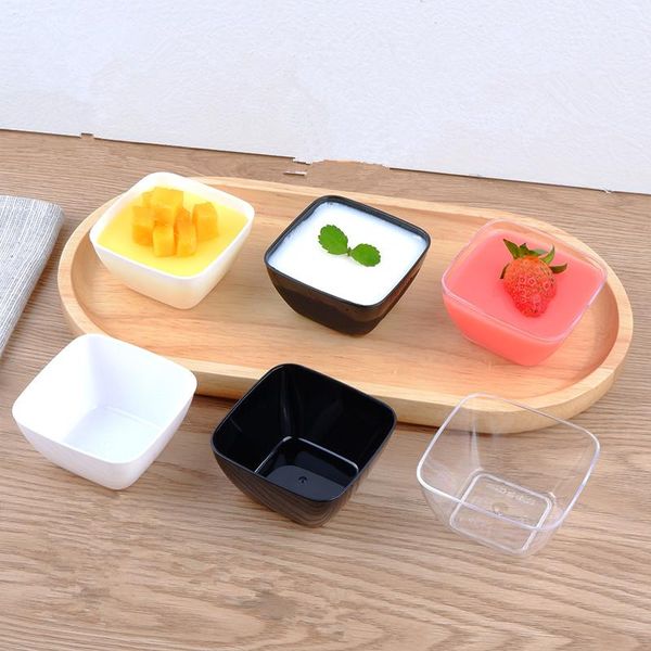 

disposable cups & straws 50pcs creative mini ice cream cup 70ml small plastic party wedding birthday favor dessert cake with lid