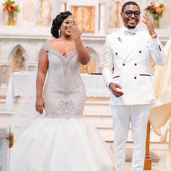 

white double breasted costume wedding tuxedos peaked lapel slim fit groom wear prom men suit blazer (jacket+pants) men's suits & blazer, White;black