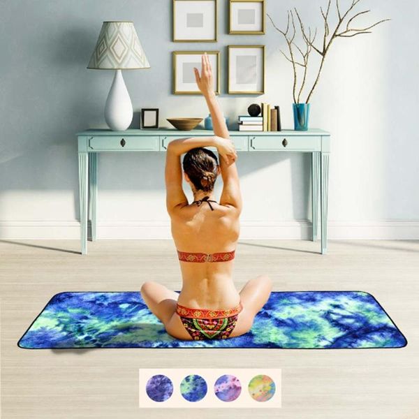

yoga towel microfiber eco-friendly non-slip mat sports foldable blankets