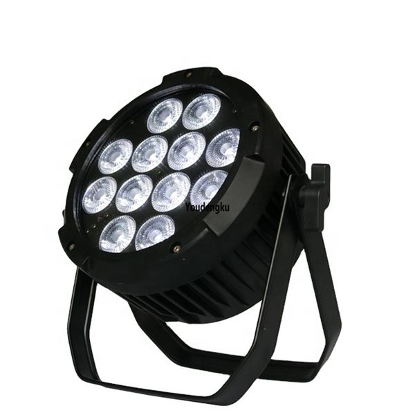 2 adet Kulübü Işık Parti DJ Par LED RGBW 12x10w RGBW 4in1 LED Ince Düz Par Işık