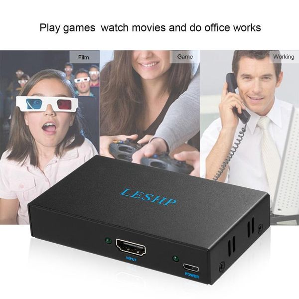 

hubs portable plug and play low power consumption 4k -compatible switcher 1 in 2 out two port 1.4v splitter box hub