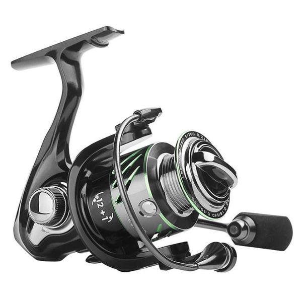 

fishing reel metal bearings 9+1 spinning 5.2:1 gear 5.5kg max drag power for bass pike tackles baitcasting reels