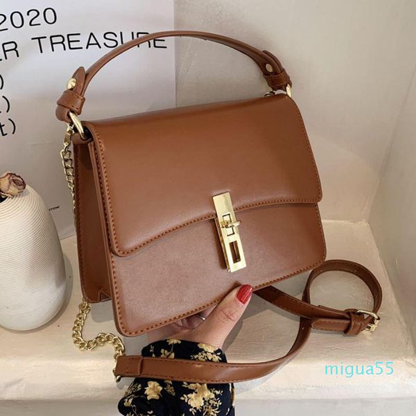 

cross body coolcept fashion women satchels pu leather chains designer shoulder bag for summer buckle metal decoration luxury handbag