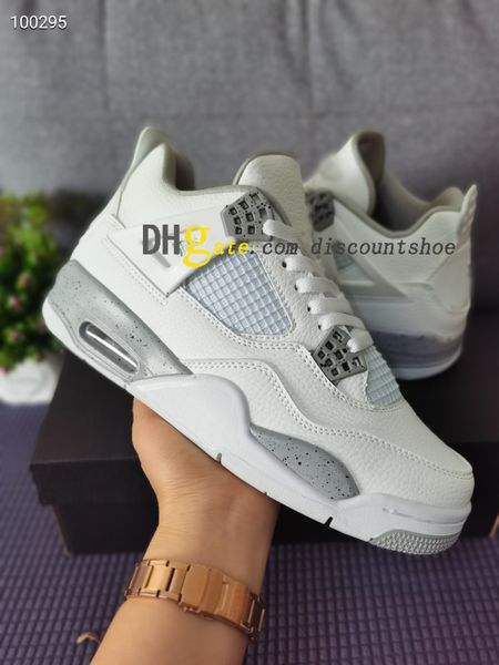 

4 white oreo basketball shoes mens womens 4s sneakers ct8527 100 for sale us 7-13