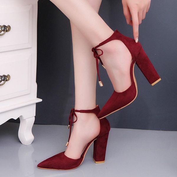 

dress shoes spring and autumn fashion pointed stiletto high heels 11cm pure color simple temperament casual ladies single shoes., Black