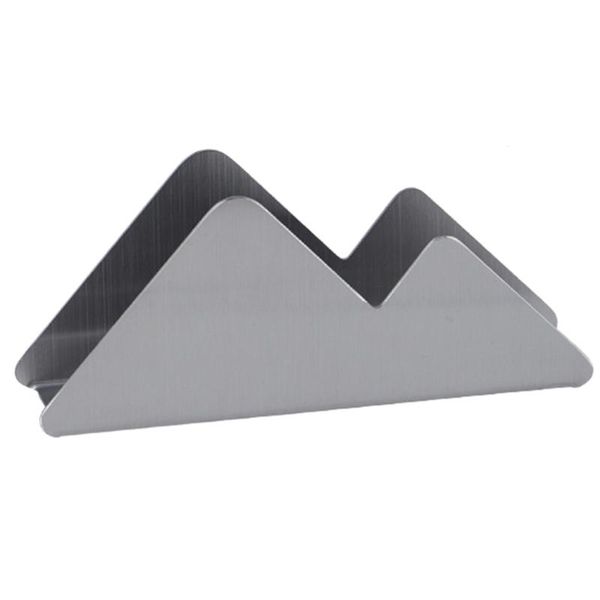 

stainless steel napkin holder vertical serviette organizer clip tissue dispenser boxes & napkins