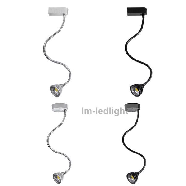 

led spotlights 7w track rail and surface mounted lights for home 85-265v jewelry showcase lighting 4pcs