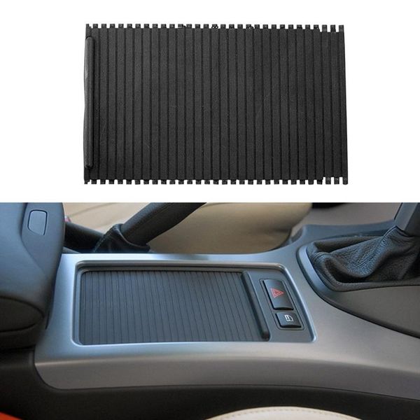 

car organizer inner indoor center console cup holder tray slide roller blinds cover curtain styling for x5 e53 1998-2006