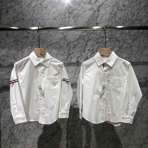 

high version 21ss cotton poplin style children's shirt, White