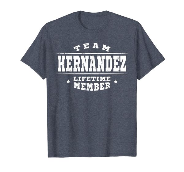 

team hernandez lifetime member shirt proud family surname, White;black