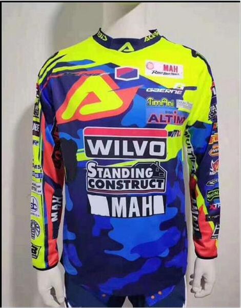 

off-road motorcycle downhill jersey, polyester quick-drying racing suit long-sleeved t-shirt, car fans speed down the same style customizati