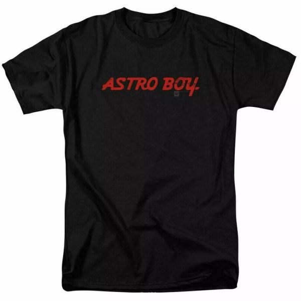 

astro boy classic logo t shirt mens licensed cartoon merchandise black, White;black