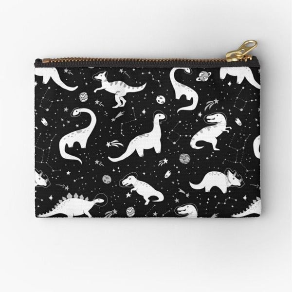 

cosmetic bags & cases women space dinosaurs printed fashion cosmetics organizer bag for travel colorful storage lady small gift