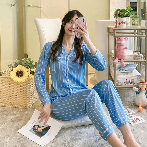 

autumn winter pajamas set cartoon womens sleepwears nightwear girl long pyjamas suit female clothing home service, Black;red
