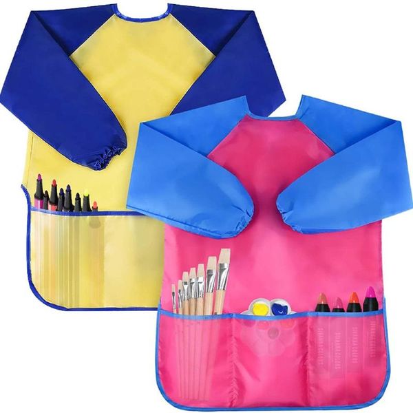 

other arts and crafts children's art painting long sleeved apron blouse effective protective design overall size waterproof