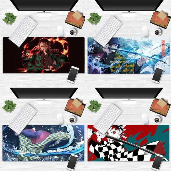 

mouse pads & wrist rests demon slayer anime comfort mat gaming mousepad desk table protect gamer work large pad mats non-slip lapcushion