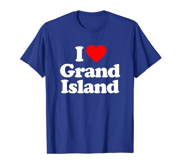 

I Love Grand Island Heart Souvenir Funny T-Shirt, Mainly pictures