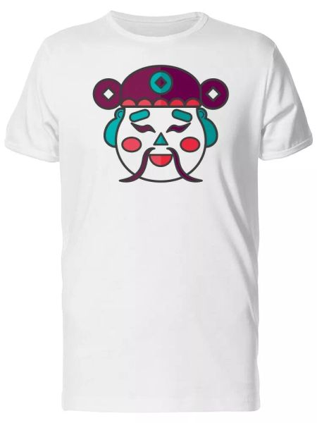 

Chinese Man With Long Mustache Men's Tee -Image by Shutterstock, White;black
