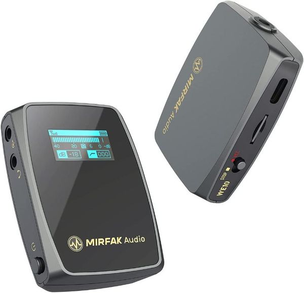 

microphones mirfak we10 pro dual channel compact wireless microphone system