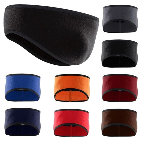 

berets 1pcs fleece ear warmer muff winter headband muffs for men women running skiing outdoor sports fashionable, Blue;gray