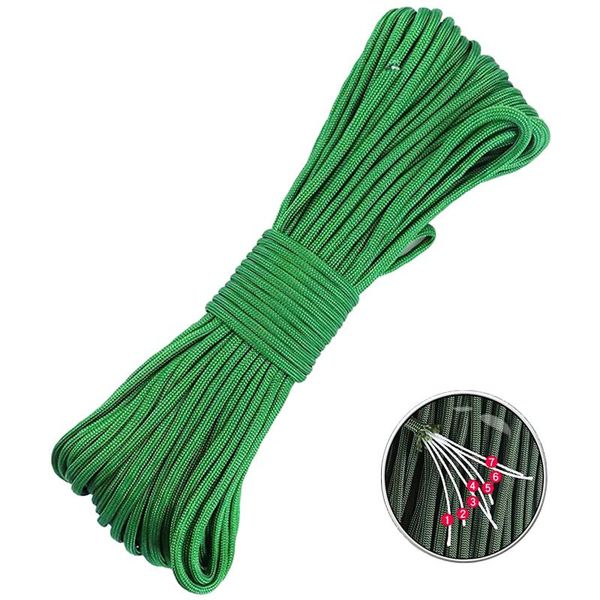 

jump ropes high strength 4mm 7-core 350 tent rope outdoor camping parachute 31m 100ft #j3s